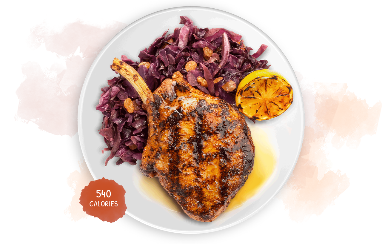 Wood-Grilled Dry-Rubbed Pork Chop