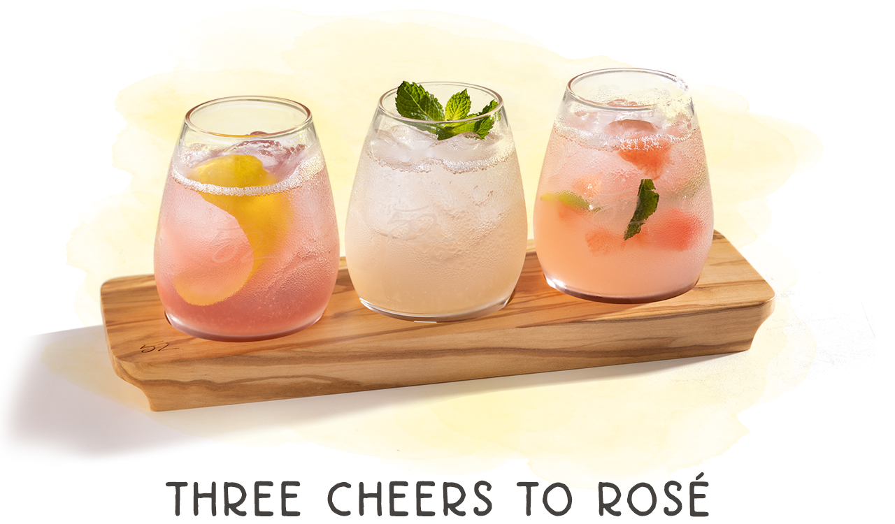 Rosé Cocktail Flight