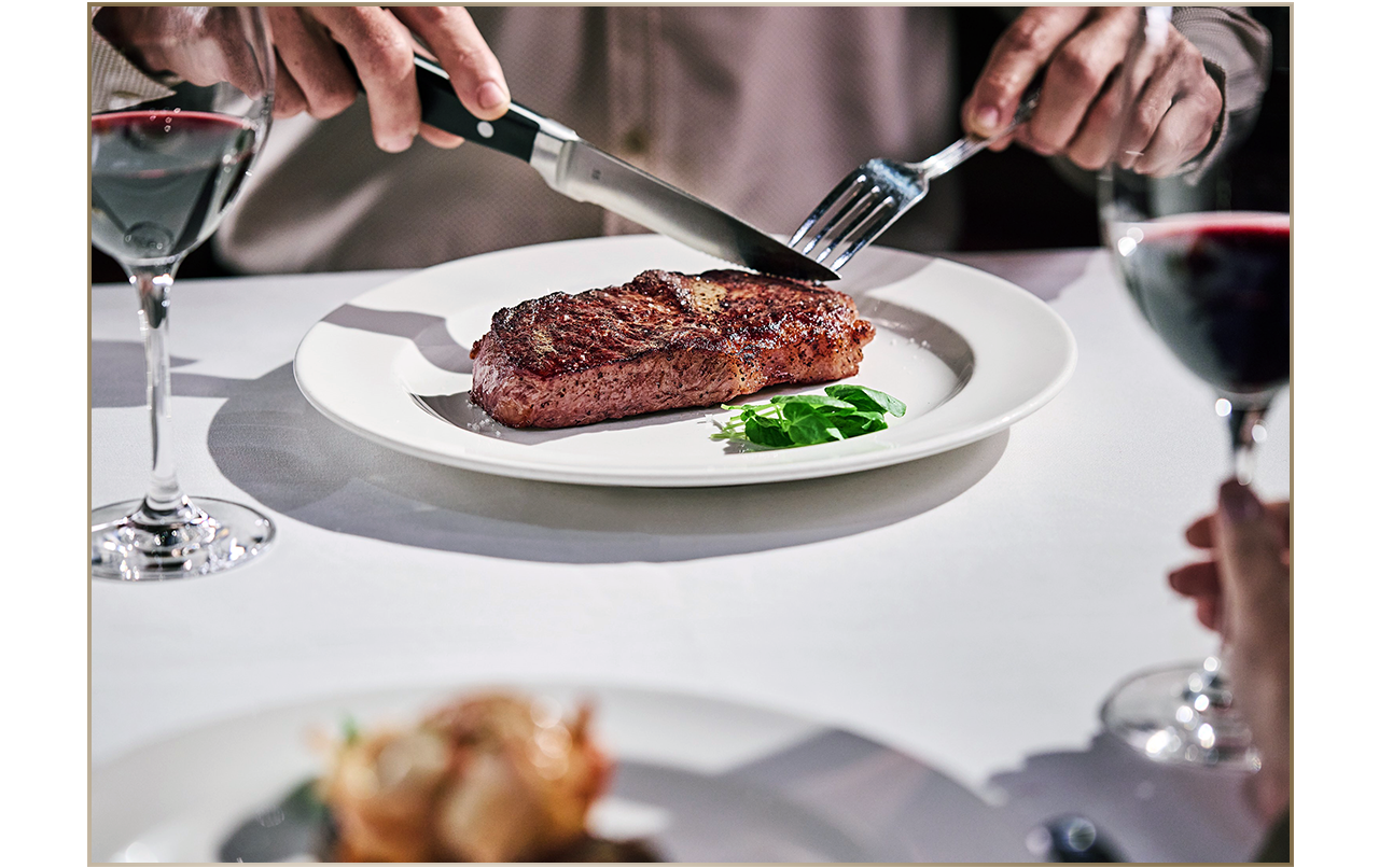 12 oz Boneless Snake River Farms Wagyu Strip.