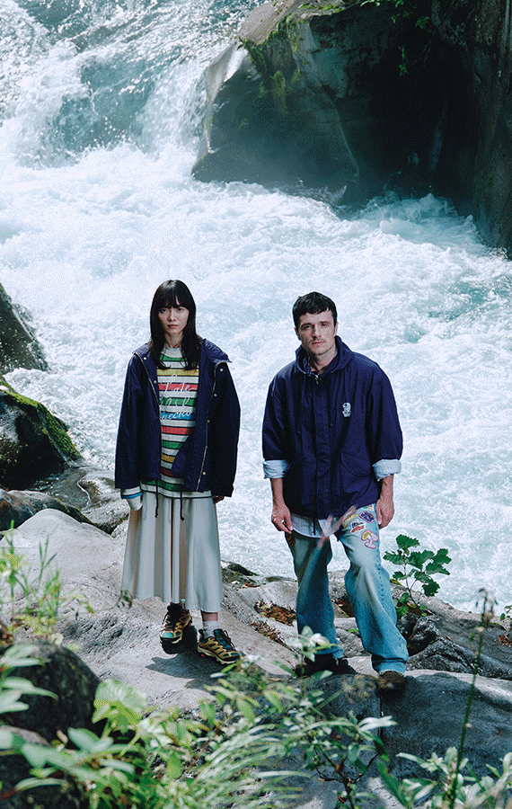 Animating images of models wearing Late Checkout attire.