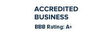 Accredited business - BBB Rating A+