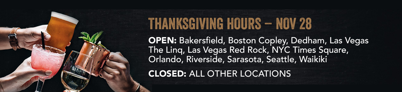 Thanksgiving Hours