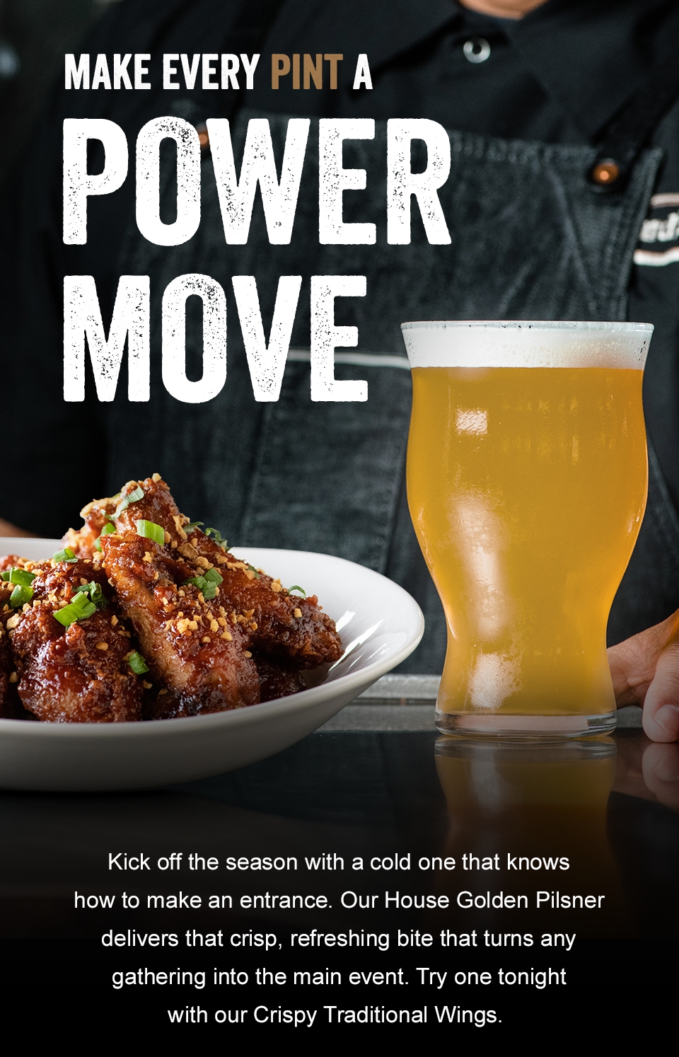 Make Every Pint a Power Move, links to waitlist